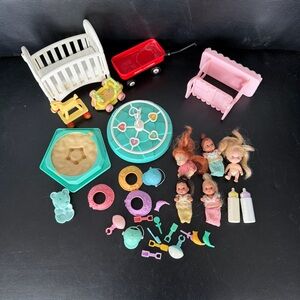 Vintage Tyco Quints Dolls and Accessories